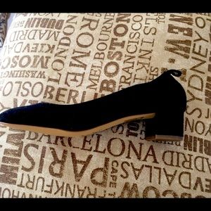 J. Crew new suede black heels